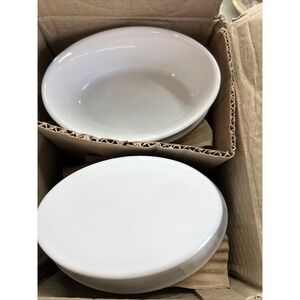 NEW BRAND CORONA Porcelain White 11-Ounce 6" Oval Baker, Pack of 12 00357186